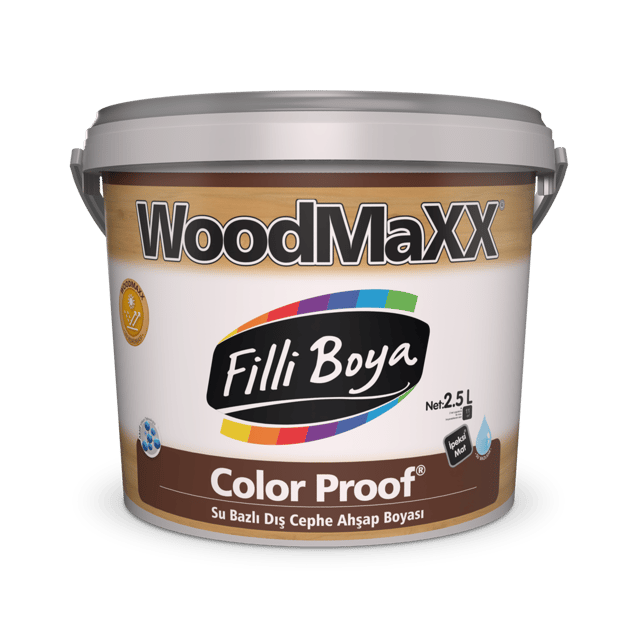 WoodMaXX® Color Proof® Su Bazlı Dış Cephe Ahşap Boyası